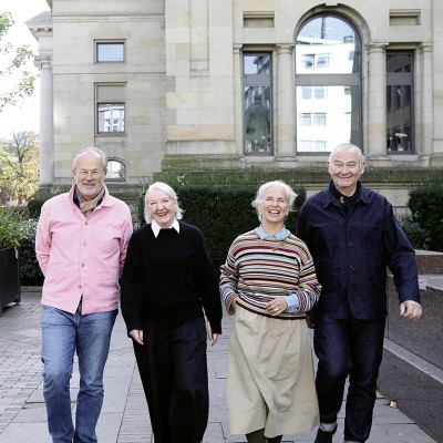 Foto von den Freunden der Tat: Catherine Tillmanns, Gudrun Klassen, Kim Ludolf Koch, Peter Klassen